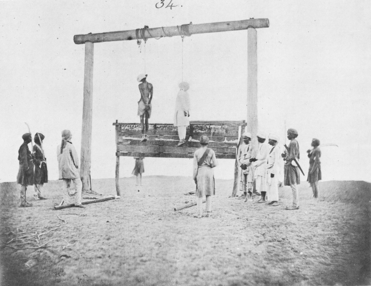 Mutineers being hanged21stSept1857